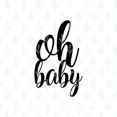 Download Oh Baby Cake Topper Svg Files For Cricut Diy Baby Shower Sign Cupcake Png Clipart Dxf