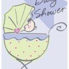 Cute BABY SHOWER DOOR SIGN POSTER - For a Boy or Girl measures 30" x 60" NEW
