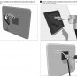 ARKON Square 3M VHB Adhesive Security Plate & Kensington Cable Combo Lock Set