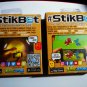 STIKBOT Man & Bulldog Create your own Animate See Thru Orange & Green BRAND NEW