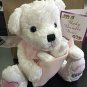 Pish Toys Baby Bundle Bears Plush Momma Bear with Baby It's a Girl White CUTE