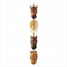 #34759 Animal Masks Wall Plaque