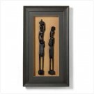#36595 African Figurines Shadowbox
