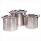 #35351 Stainless Steel Stock Pot Set