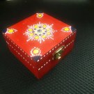 Red traditional dotted box