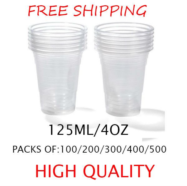 clear plastic cups for cold drink 125ml(4oz) HIGH QUALITY