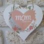 Handmade Wooden Plaque Heart Mother's Day Gift Sign Wall Decor New Love