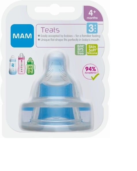 2pcs Silicone BPA Baby Standard Neck Soft Teats Quick flow Nipple Nipples +4m