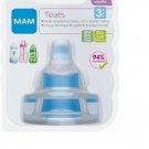 2pcs Silicone BPA Baby Standard Neck Soft Teats Quick flow Nipple Nipples +4m