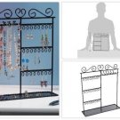 Jewelry Display Stands with Tray for Shows Linen Necklace Earrings Bracelet Hold
