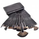 Makeup Brush 32pcs Professional Cosmetic Organizer Rod Set Kit with Black Bag