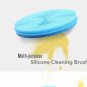 Silicone Sponge Kitchen With Holder Dish Brush Multipurpose Antibacterial 3Pcs