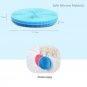 Silicone Sponge Kitchen With Holder Dish Brush Multipurpose Antibacterial 3Pcs