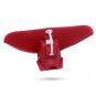Silicone Strainer Clip On Sink Filtering Water Vegetables for Bowls Pan Pots Red
