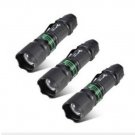 UltraFire U5 CREE XPE 300Lm Zooming LED Flashlight 3pcs Set With Battery Black