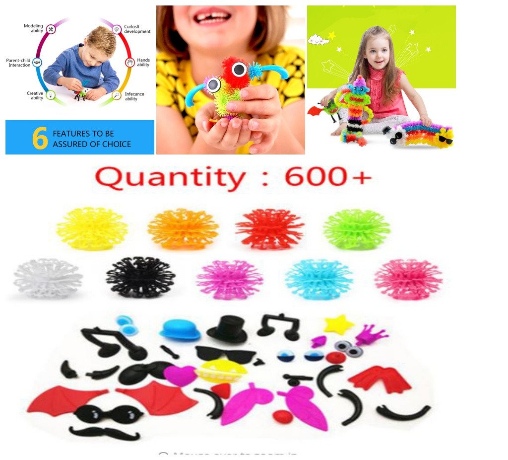600 Piece Mega Pack Building Blocks Puffer Ball Accessories Educational Toy Kids