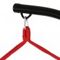 Hammock Chair Swing RED Hanging with Black Steel C-Stand Outdoor/Indoor 265LB
