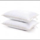 King Pillows Set Of 2 Hypoallergenic for Sleeping Gel Fiber Filled 20x36 Cotton