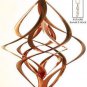 Double Wind Spinners 20'' Hanging with Swivel Hooks Copper for Yard Garden Decor