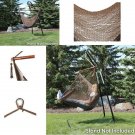 Hammock Chair Swing Mocha Hanging Soft Polyester Indoor Outdoor Camping 300 lbs