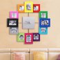 Photo Picture Wall Frame & Time Clock Large Decorative for Living Room 12 Pcs
