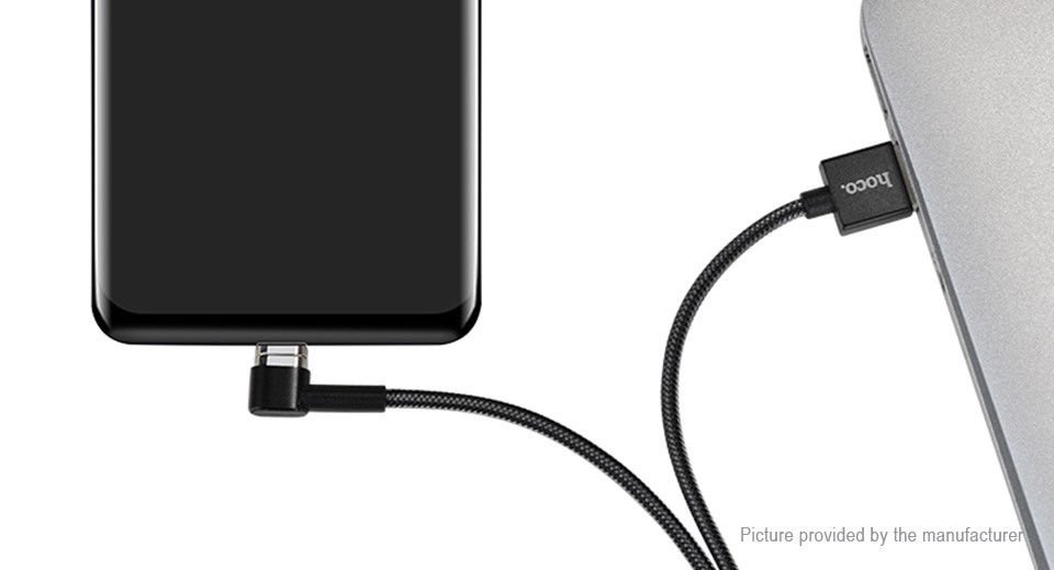 Hoco U20 1m Magnetic PVC L-type Micro USB to USB Data Sync Charging Cable