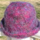 Felted Knit Hat Womens Ladies Juniors Purples Handmade by  Black and White Sheep Shop