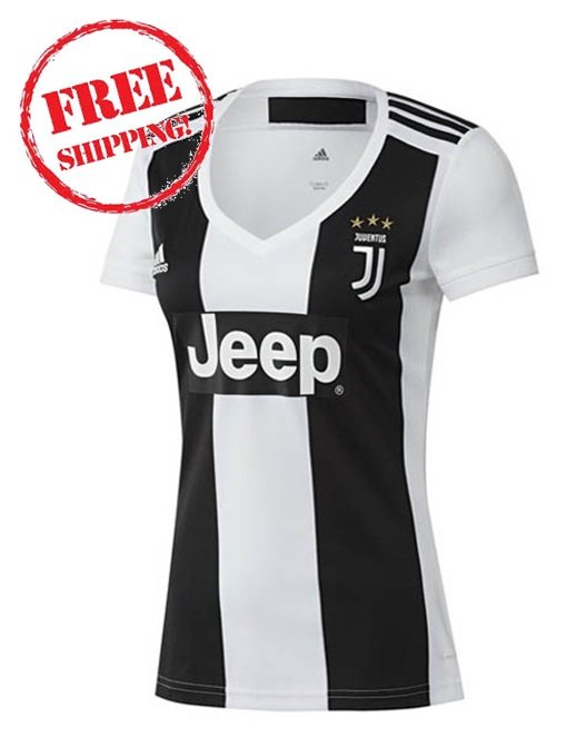 Custom Juventus FC Women 2018/19 Home Football Soccer Jersey Shirt White/black