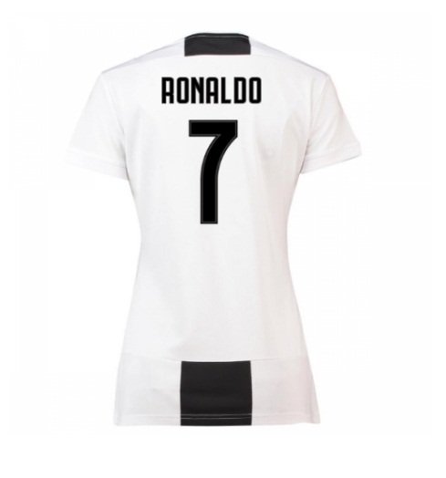 Ronaldo #7 Jersey 2018 2019 Juventus Women Football Home Soccer Shirt white