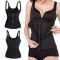 Corset Back Shoulder Strap Waist Trainer Slimming Belt Women Zipper Hook Body