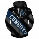 New Dallas Cowboys with zipper   Football Team Sport Hoodie (UNISEX)