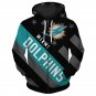 New Miami Dolphins  with zipper   Football Team Sport Hoodie (UNISEX)