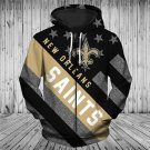 New New Orleans Saints   with zipper   Football Team Sport Hoodie (UNISEX)