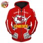 New-C Kansas City Chiefs  with zipper  Football Team Sport Hoodie (UNISEX)