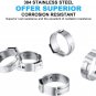 HOLYBEAR 50 pcs 1/2 Inch PEX Cinch Clamps, Stainless Steel StepLess for Pex