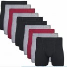 New 10 Pack  Gildan Men's Covered Waistband Boxer Briefs, Multipack