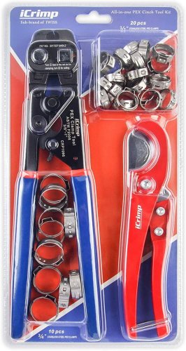 iCrimp Ratchet PEX Cinch Tool with Removing function Stainless