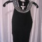 White House Black Market Women's Beaded Sleeveless Knit Shirt Sz M NWWT