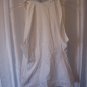 Adrienne Vittadini Studio Women's White Ruffle Sleeveless Shirt Sz XL NWWT