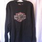 Genuine Harley-Davidson Motorclothes Men's Black Cotton Pullover Shirt Sz L NWWT