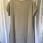 Alberto Makali Junior Size Grey Beaded Short Sleeve Dress 95% Cotton Sz XL NWWT