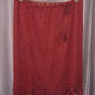Chaudry Sports KC Junior Size Mauve Pink Beaded Knee Length Skirt Sz L NWWT