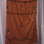 KC Gold Junior Size Copper Brown Sequin Elastic Wais Knee Length Skirt Sz S NWNT