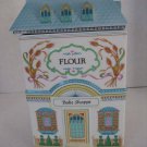 Vintage Lenox Village Fine Porcelain Blue/White Flour Bake Shoppe Canister 1990
