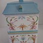 Vintage Lenox Village Fine Porcelain Blue/White Flour Bake Shoppe Canister 1990