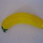 Vintage Hand Blown Glass Life Size Fruit Yellow & Green Banana 7 in.L. Pre-Owned