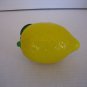 Vintage Hand Blown Glass Life Size Fruit Yellow/Green Lemon 5.5 in.L. Pre-Owned