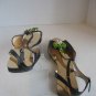 L.K. Bennett London Womens Black Patent Leather Open Toe Ankle Strap Shoe Sz 7.5
