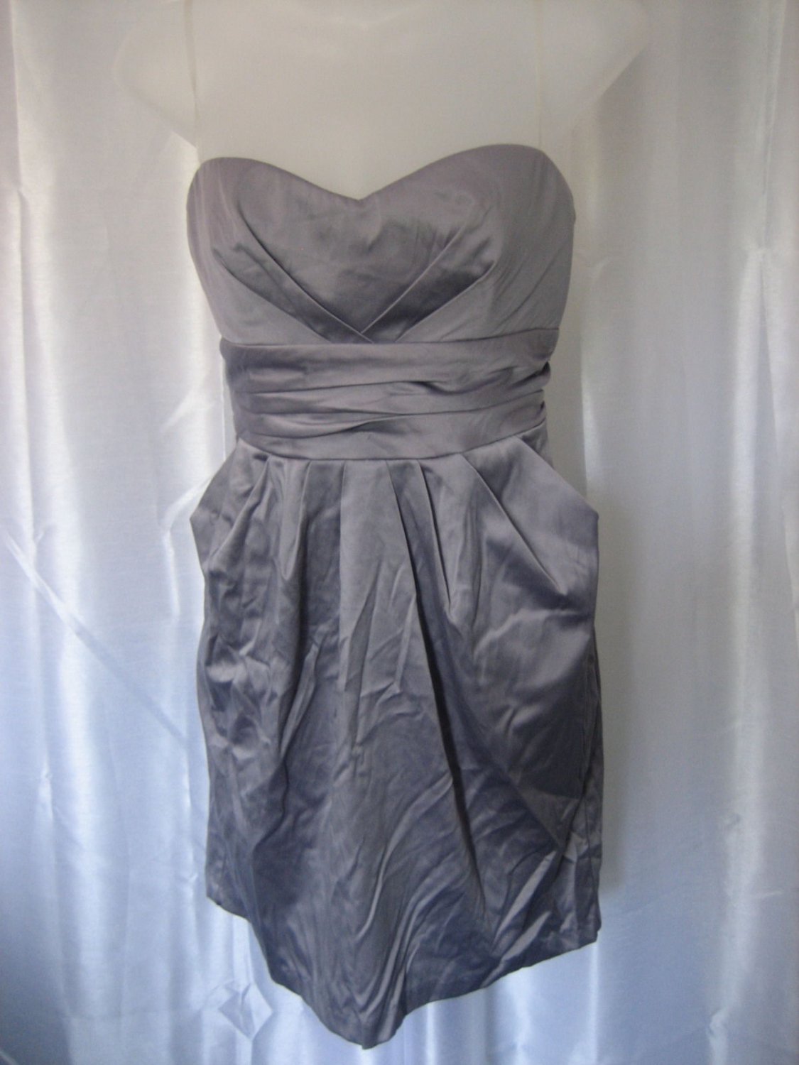 Love Tease Clothing Women's Junior Size Charcoal Grey Strapless Dress Sz 9 NWT