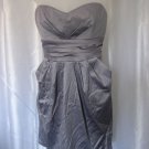 Love Tease Clothing Women's Junior Size Charcoal Grey Strapless Dress Sz 9 NWT